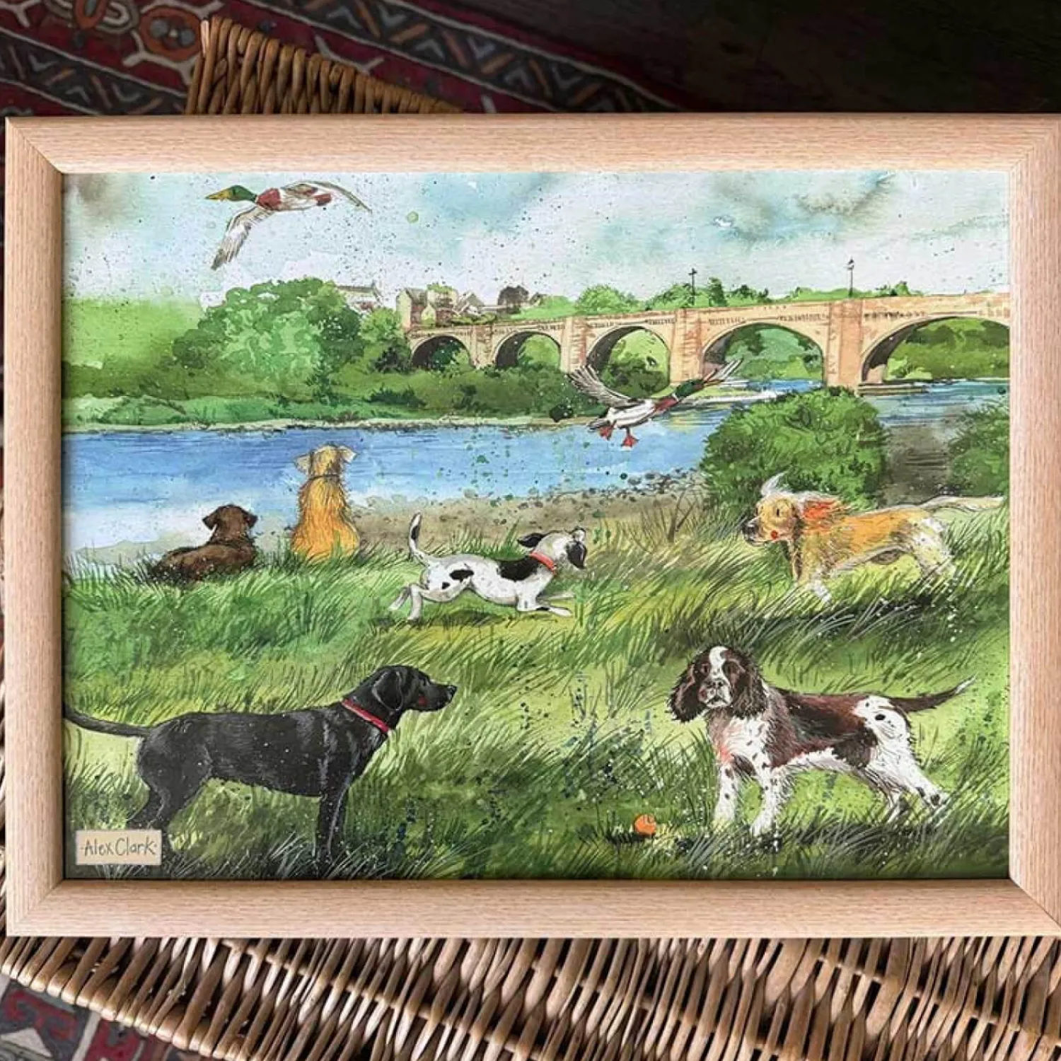 Alex Clark Lap Tray - River Walk