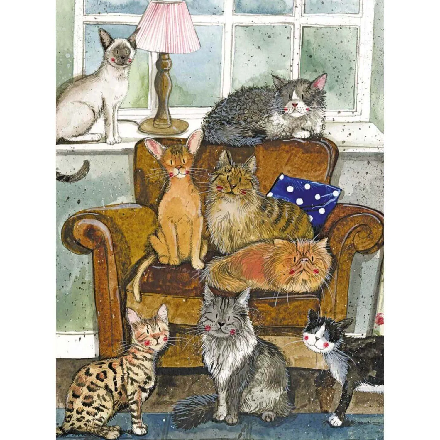 Alex Clark Large Chunky Notebook - Cat House