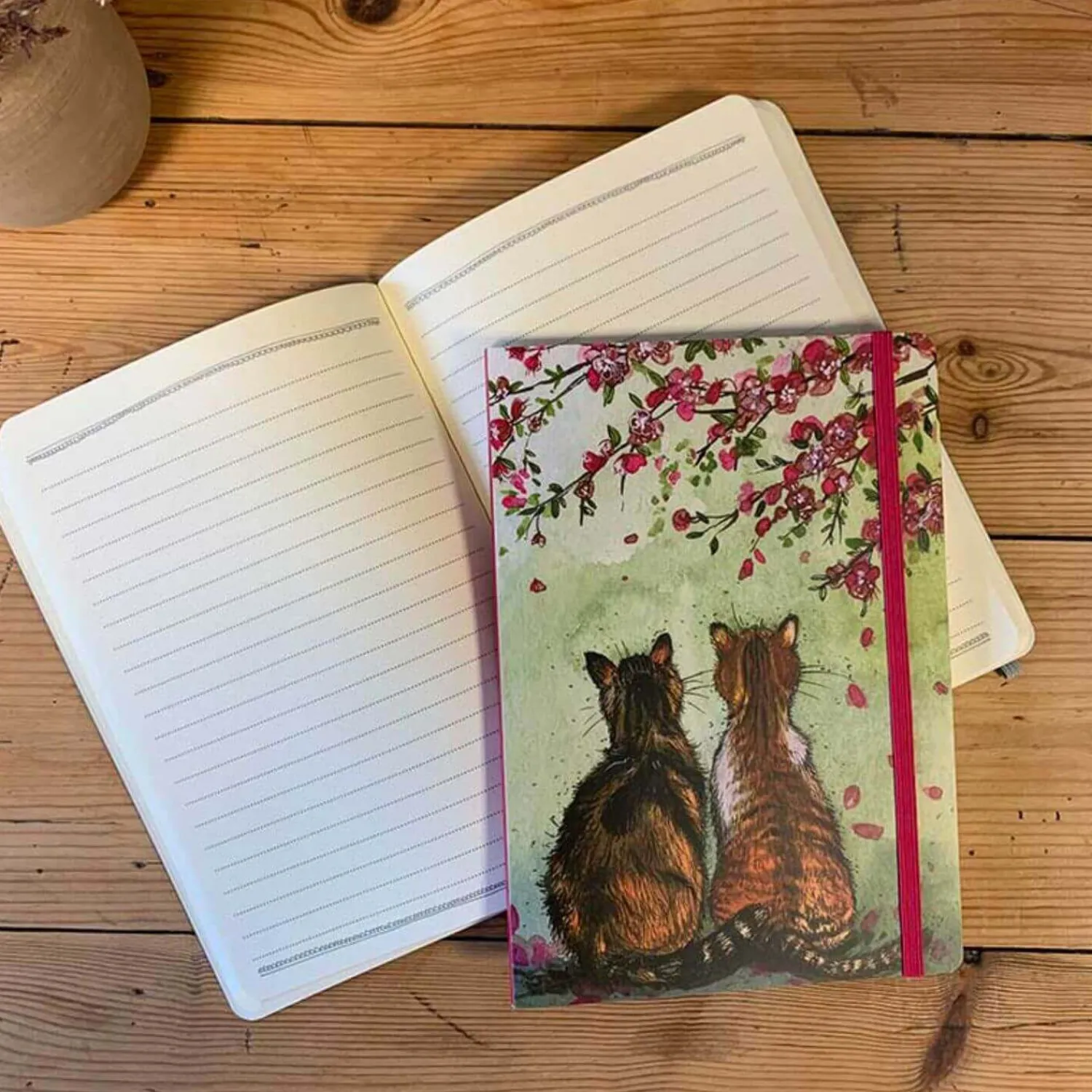 Alex Clark Large Chunky Notebook - Blossom Cats