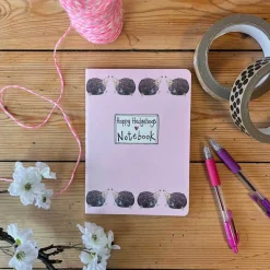 Alex Clark Medium Soft Notebook - Happy Hedgehogs