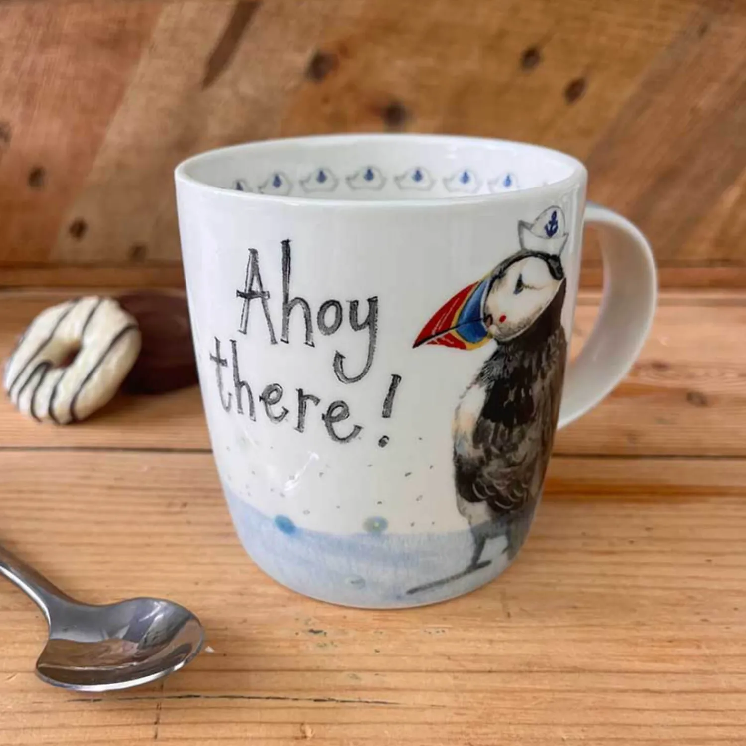 Alex Clark 400ml Mug - Ahoy There - Puffin