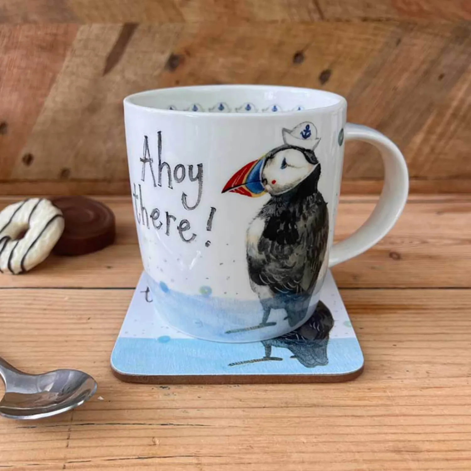 Alex Clark 400ml Mug - Ahoy There - Puffin