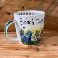 Alex Clark 400ml Mug - Beach Huts