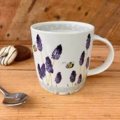 Alex Clark 400ml Mug - Lavender Bees