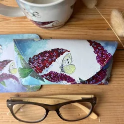 Alex Clark Spectacle Case - Butterflies & Buddleia