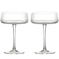 Anton Studio Designs 2-Piece Champagne Saucer Set - Empire