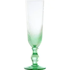 Anton Studio Designs Anton Studios Design Swirl 4 Piece Champagne Glass Set