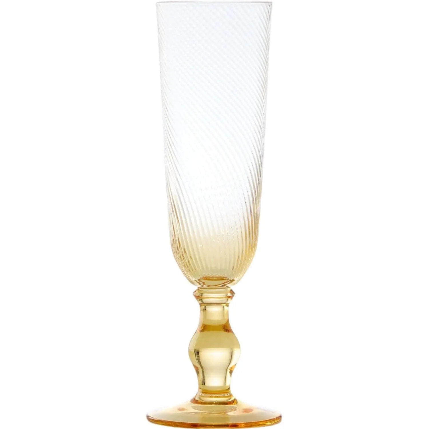 Anton Studio Designs Anton Studios Design Swirl 4 Piece Champagne Glass Set