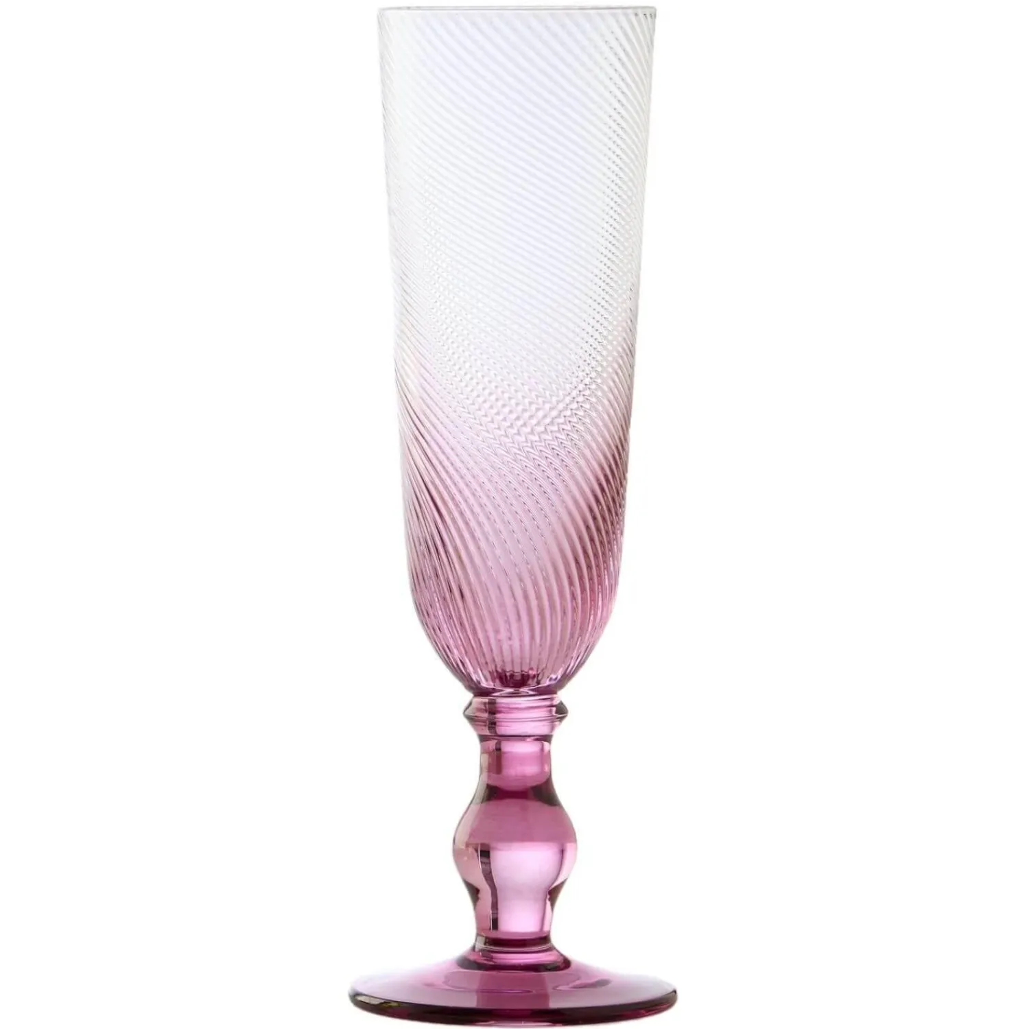 Anton Studio Designs Anton Studios Design Swirl 4 Piece Champagne Glass Set
