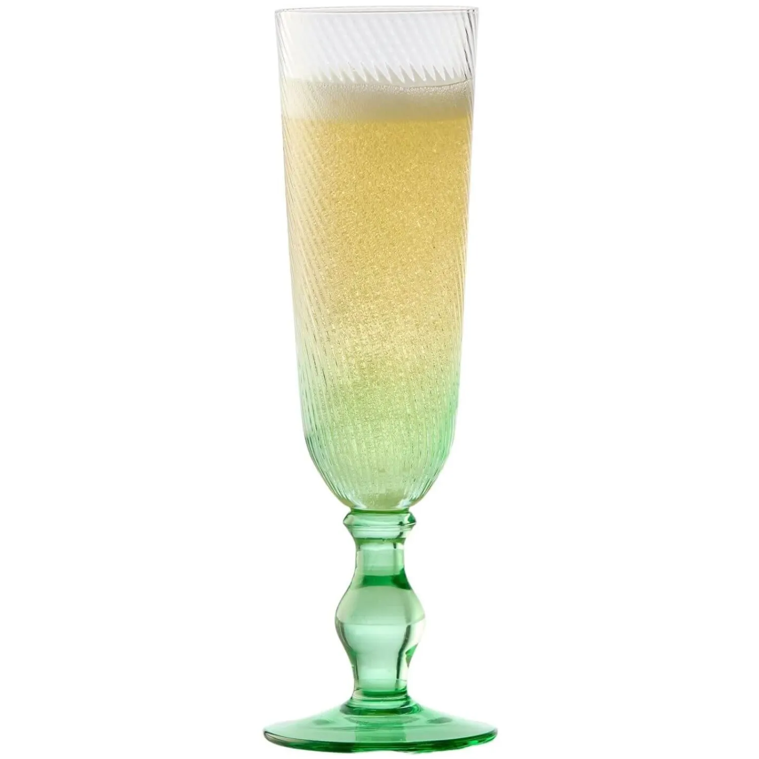 Anton Studio Designs Anton Studios Design Swirl 4 Piece Champagne Glass Set