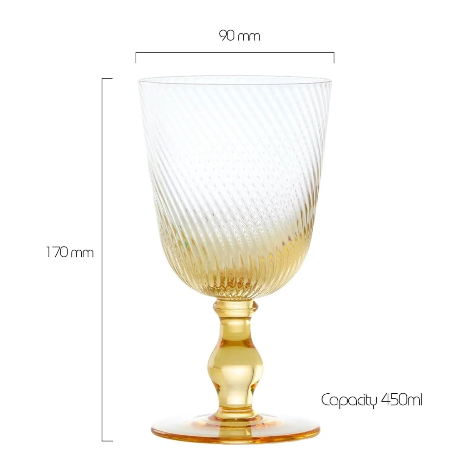Anton Studio Designs Anton Studios Design Swirl 4 Piece Wine Glass Set