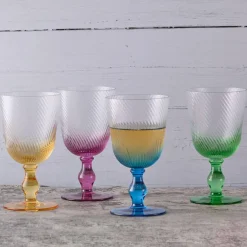 Anton Studio Designs Anton Studios Design Swirl 4 Piece Wine Glass Set