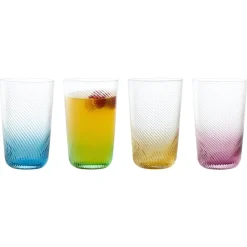 Anton Studio Designs Anton Studios Design Swirl Hi Ball Glasses - Set of 4