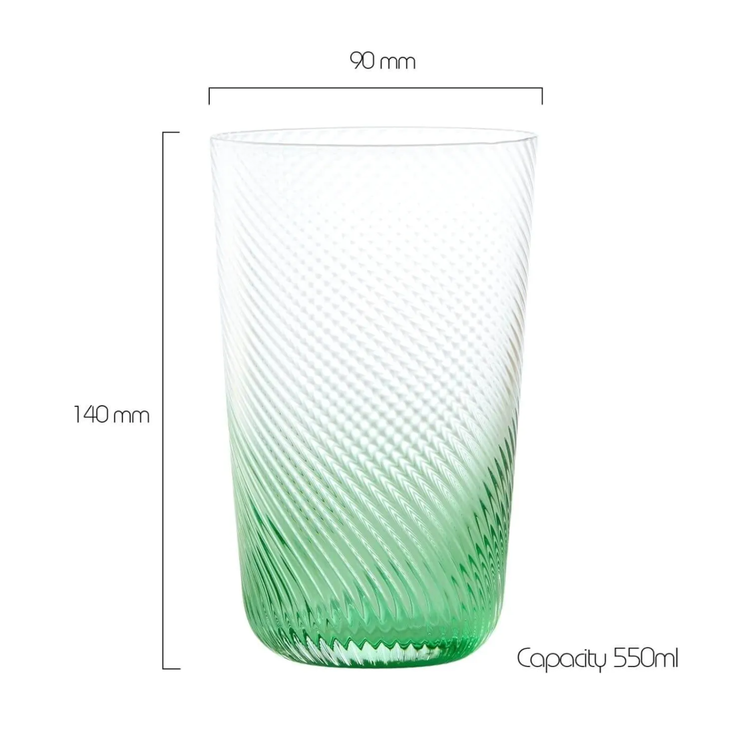 Anton Studio Designs Anton Studios Design Swirl Hi Ball Glasses - Set of 4