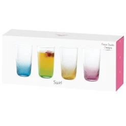 Anton Studio Designs Anton Studios Design Swirl Hi Ball Glasses - Set of 4