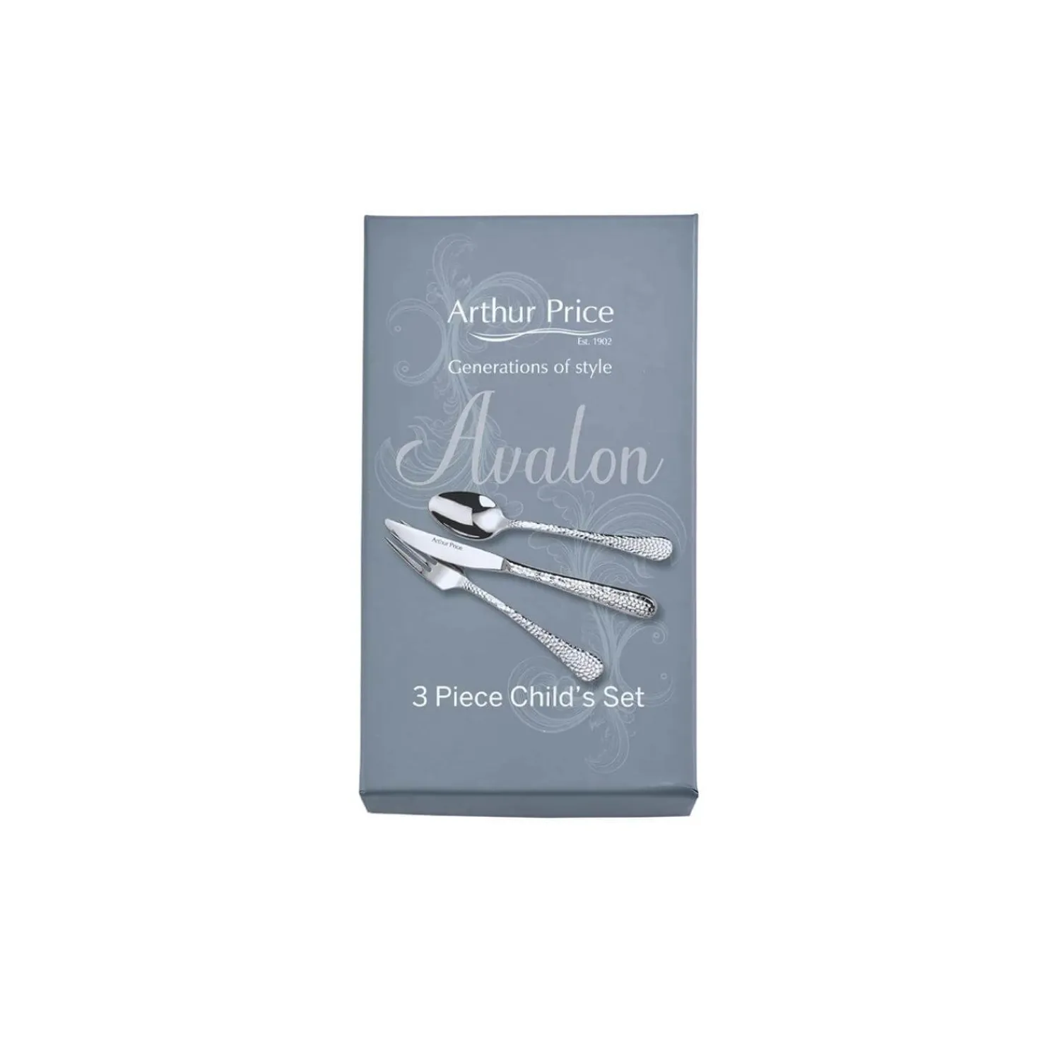 Arthur Price Avalon Childrens Stainless Steel Cutlery Set - 3-Piece