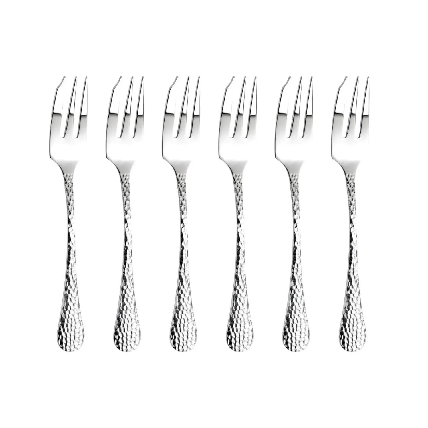 Arthur Price Avalon Stainless Steel Pastry Fork & Server Set - 7-Piece