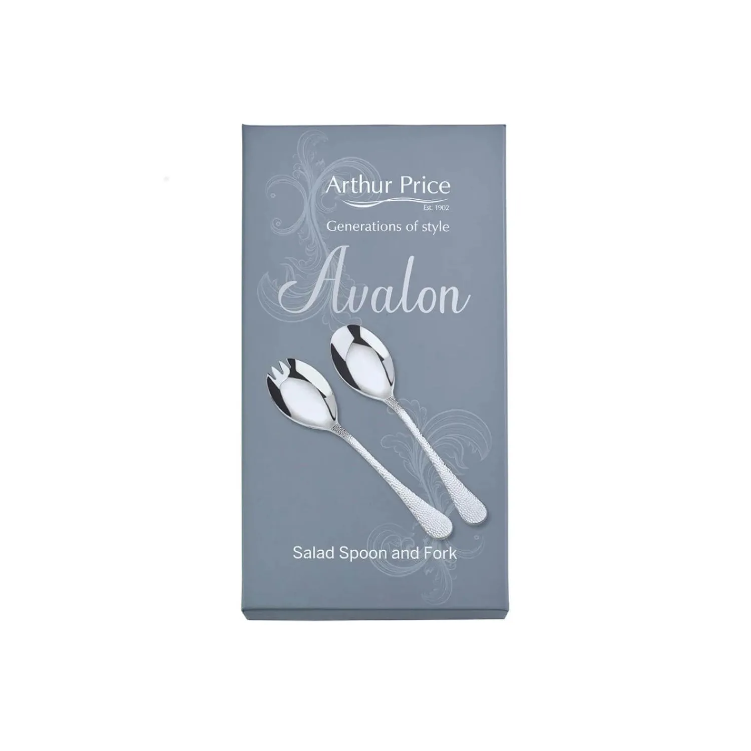 Arthur Price Avalon Stainless Steel Fork & Spoon Salad Serving Set