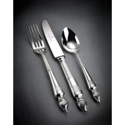 Arthur Price Clive Christian Empire Flame All Silver Dessert Fork