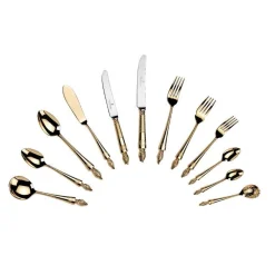 Arthur Price Clive Christian Empire Flame All Gold Fish Fork