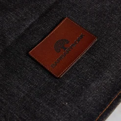 Barbary u0026 Oak Barbary & Oak Denim Apron With Leather Detail