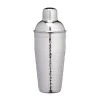 BarCraft Cobbler Cocktail Shaker - Hammered Steel