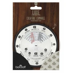 BarCraft Luxe Lounge Stainless Steel Cocktail Compass