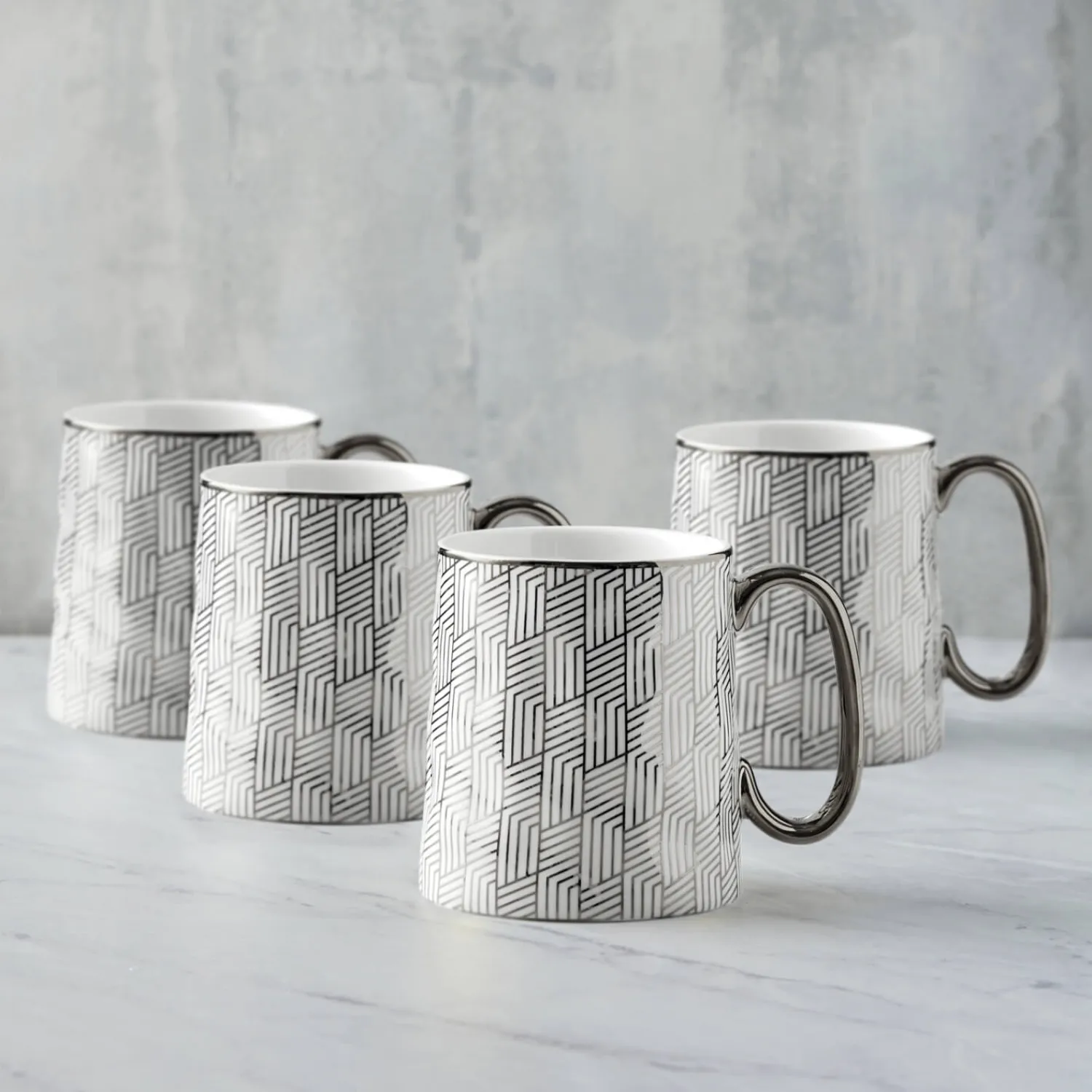 BIA International by DRH Bia International Geo 450ml Mug - Platinum
