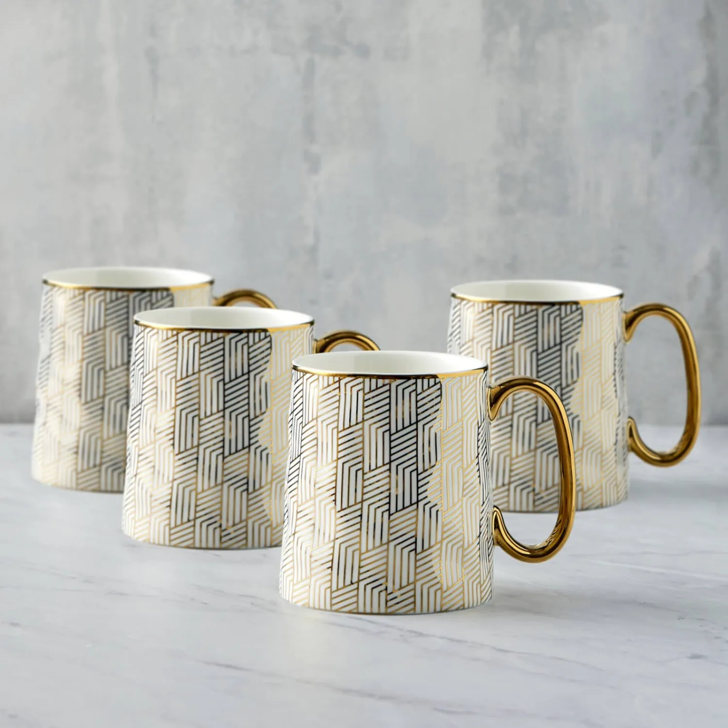 BIA International by DRH Bia International Geo 450ml Mug - Gold