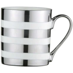BIA International by DRH Bia International Porcelain Stripes 400ml Mug - Platinum