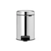 Brabantia NewIcon 3 Litre Pedal Bin - Brilliant Steel