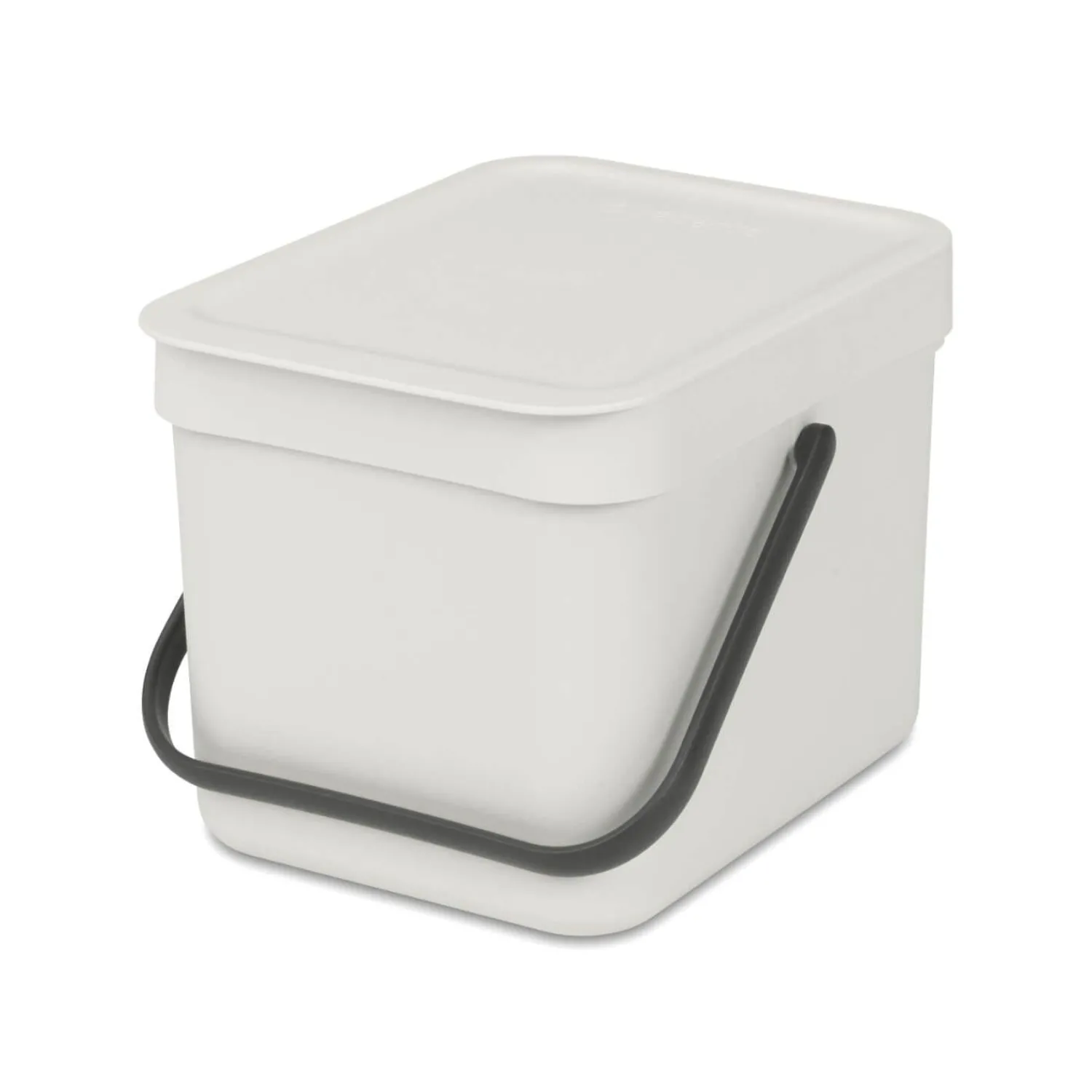 Brabantia Sort & Go 6 Litre Waste Bin - Light Grey