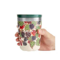 EMMA BRIDGEWATER Chilly's 340ml Coffee Cup - Blackberry