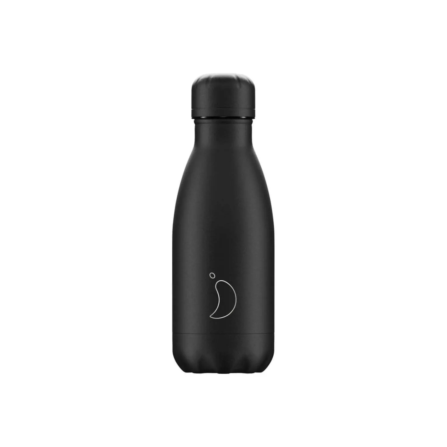 Chilly's Chilly's 260ml Monochrome Reusable Water Bottle - All Black