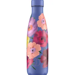Chilly's Chilly's 500ml Reusable Water Bottle - Floral Maxi Poppy