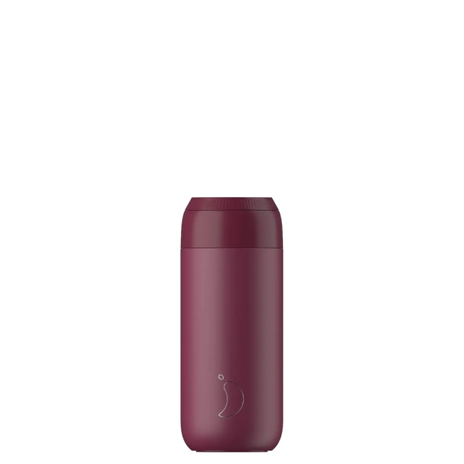 Chilly's Chilly's Series 2 1 Litre Reusable Water Bottle & 50cl Coffee Cup Set - Plum Red