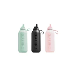 Chilly's Chilly's Series 2 1-Litre Flip Reusable Water Bottle - Abyss Black