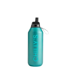 Chilly's Chilly's Series 2 500ml Flip Reusable Water Bottle - Matte Metallic Atlantis