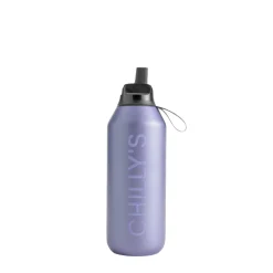 Chilly's Chilly's Series 2 500ml Flip Reusable Water Bottle - Matte Metallic Lavender