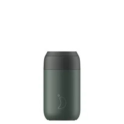 Chilly's Chilly's Series 2 500ml Hydration Reusable Water Bottle & 34cl Coffee Cup Set - Pine Green