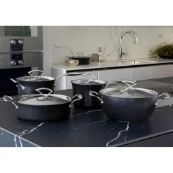 Circulon Style Hard Anodised Non-Stick Stockpot - 24cm