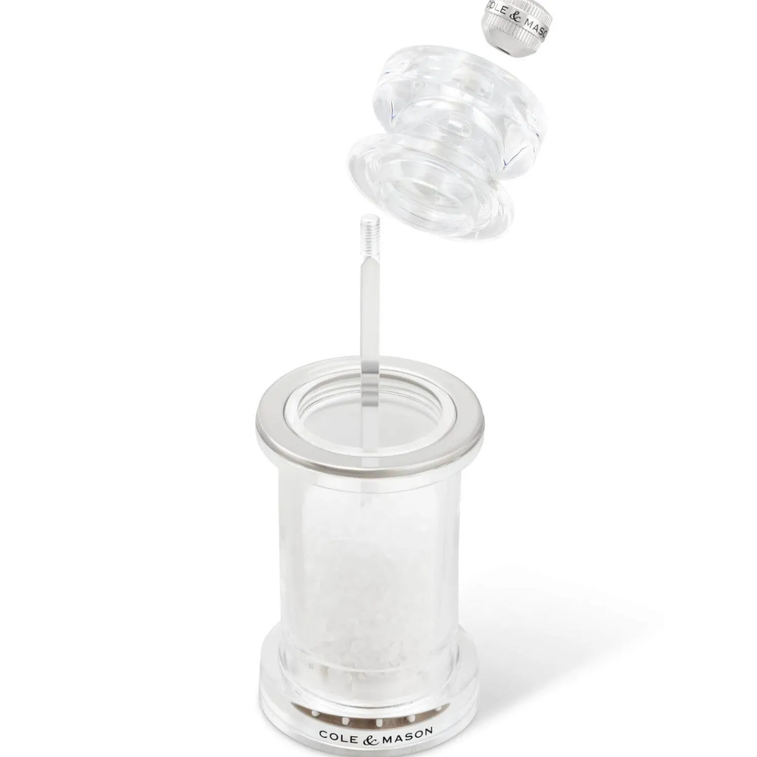 Cole u0026 Mason Cole & Mason 605 14.4cm Acrylic Salt Mill