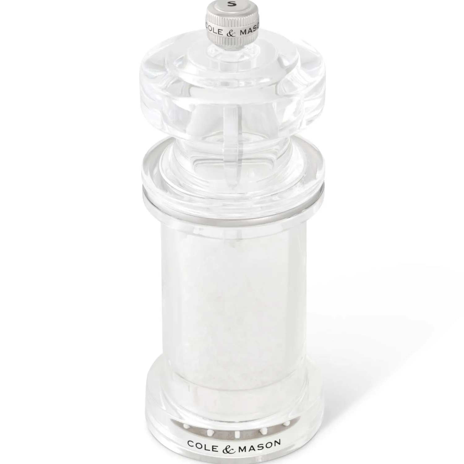 Cole u0026 Mason Cole & Mason 605 14.4cm Acrylic Salt Mill