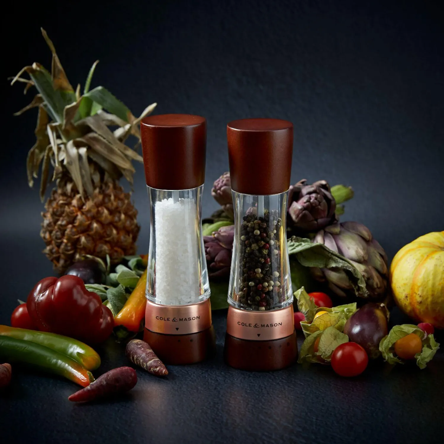 Cole u0026 Mason Cole & Mason Gourmet Precision+ 19cm Derwent Salt Mill - Chestnut