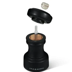 Cole u0026 Mason Cole & Mason Hoxton 10.4cm Beech Wood Salt Mill - Black