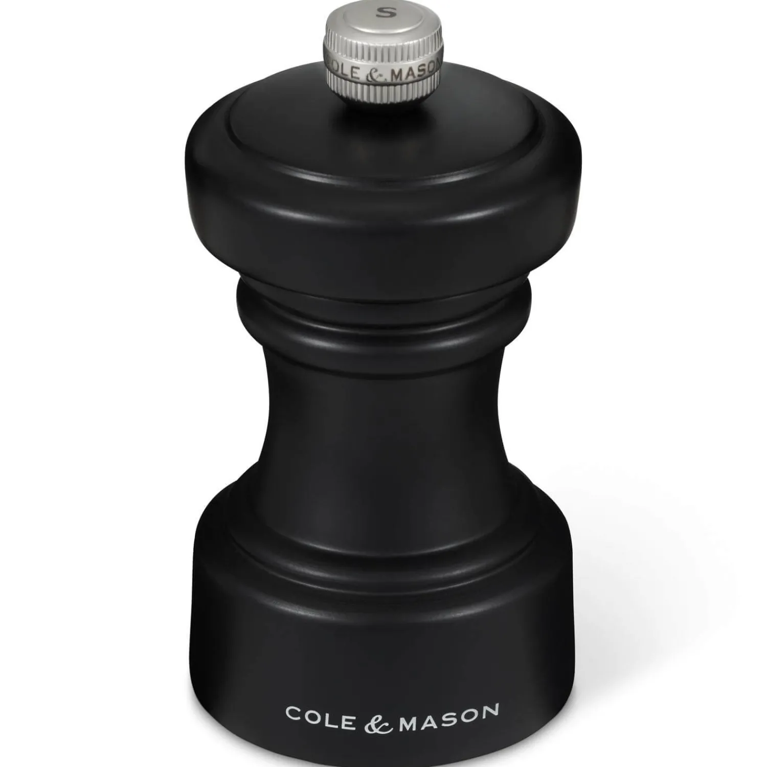Cole u0026 Mason Cole & Mason Hoxton 10.4cm Beech Wood Salt Mill - Black
