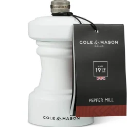 Cole u0026 Mason Cole & Mason Hoxton 10.4cm Beech Wood Pepper Mill - White