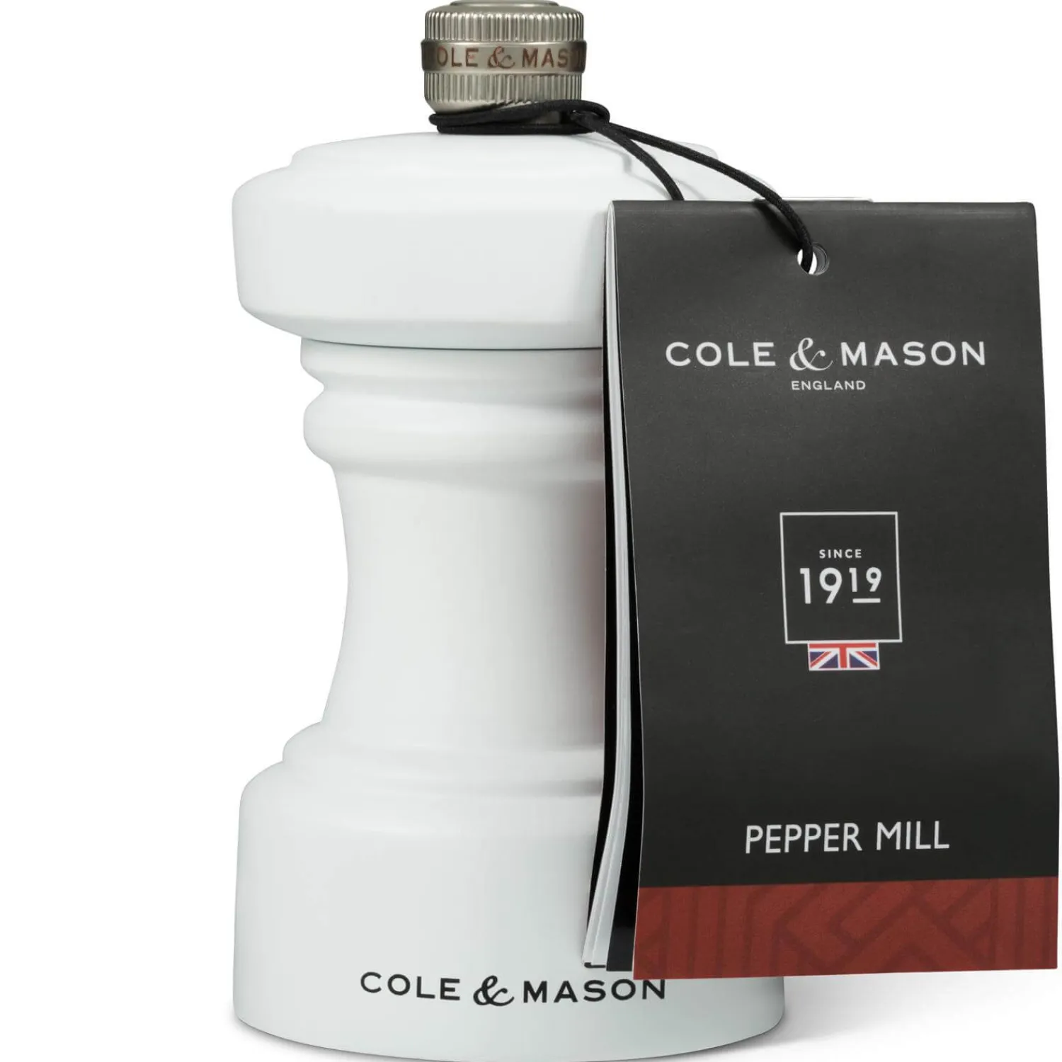 Cole u0026 Mason Cole & Mason Hoxton 10.4cm Beech Wood Pepper Mill - White
