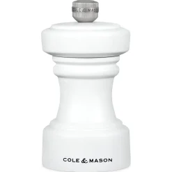 Cole u0026 Mason Cole & Mason Hoxton 10.4cm Beech Wood Salt Mill - White