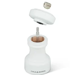 Cole u0026 Mason Cole & Mason Hoxton 10.4cm Beech Wood Salt Mill - White